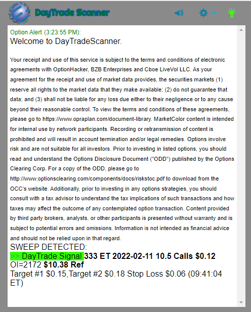 Day Trade Scanner daily recap