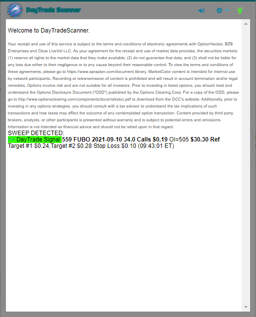 Day Trade Scanner daily recap