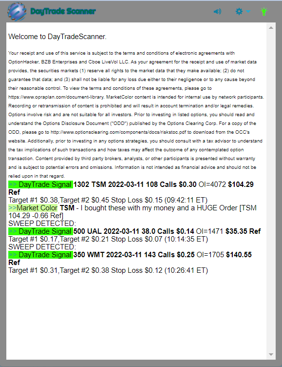 Day Trade Scanner daily recap