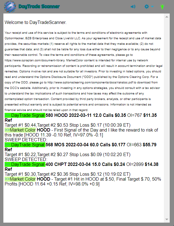 Day Trade Scanner daily recap