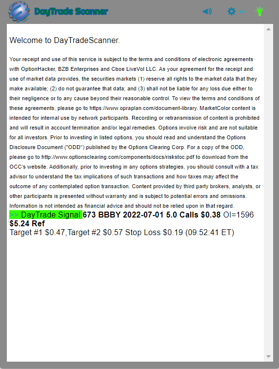 Day Trade Scanner daily recap
