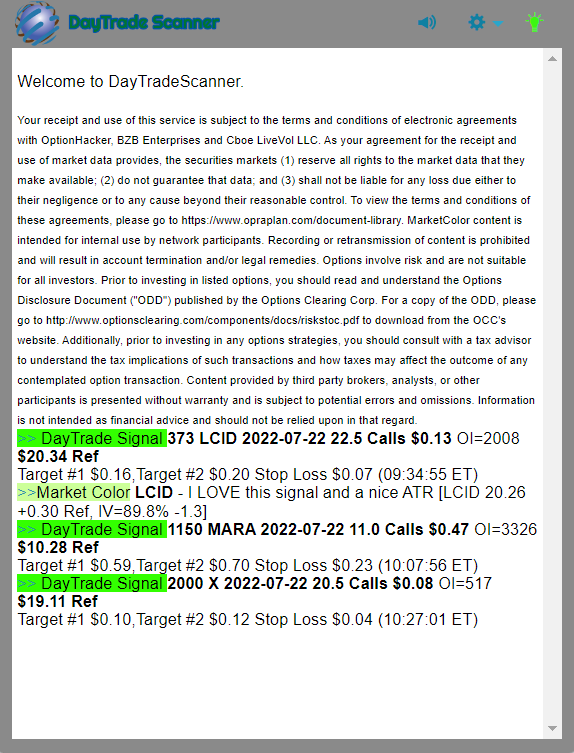 Day Trade Scanner daily recap