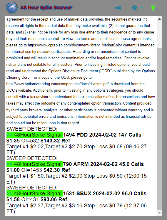 48 Hour Spike daily recap