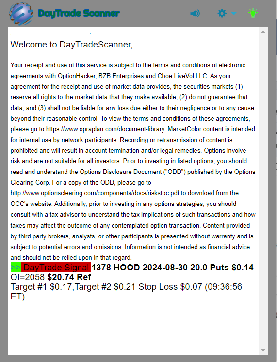 Day Trade Scanner daily recap