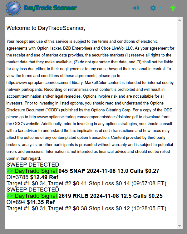 Day Trade Scanner daily recap