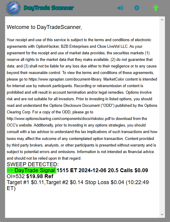 Day Trade Scanner daily recap