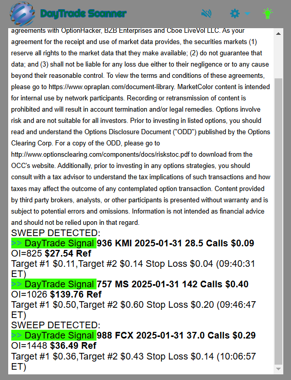 Day Trade Scanner daily recap