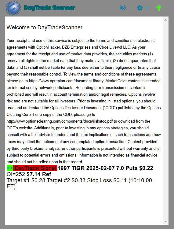 Day Trade Scanner daily recap
