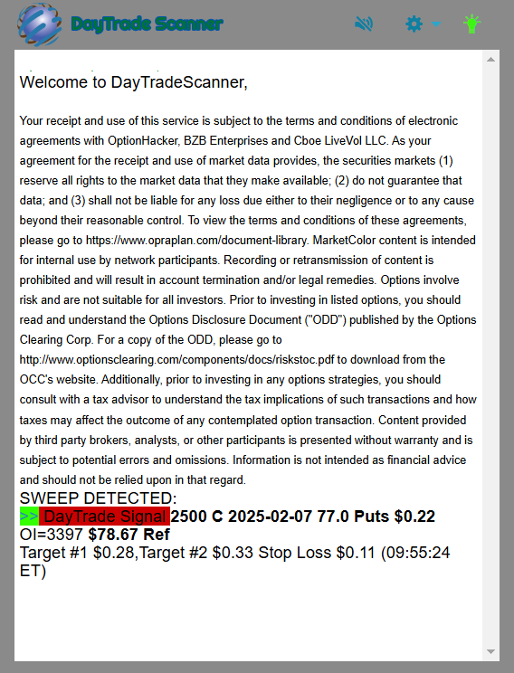 Day Trade Scanner daily recap